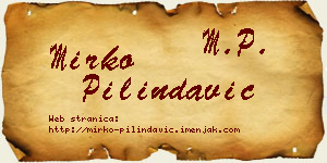 Mirko Pilindavić vizit kartica